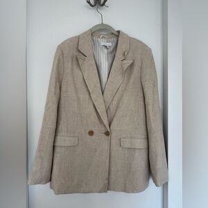 Topshop Linen Blazer